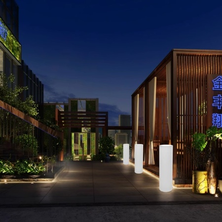 Светильник Цилиндр 30х190 питание от 220, RGB