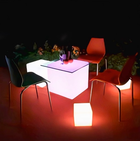 Светильник Куб 35 с питанием от АКБ, RGB